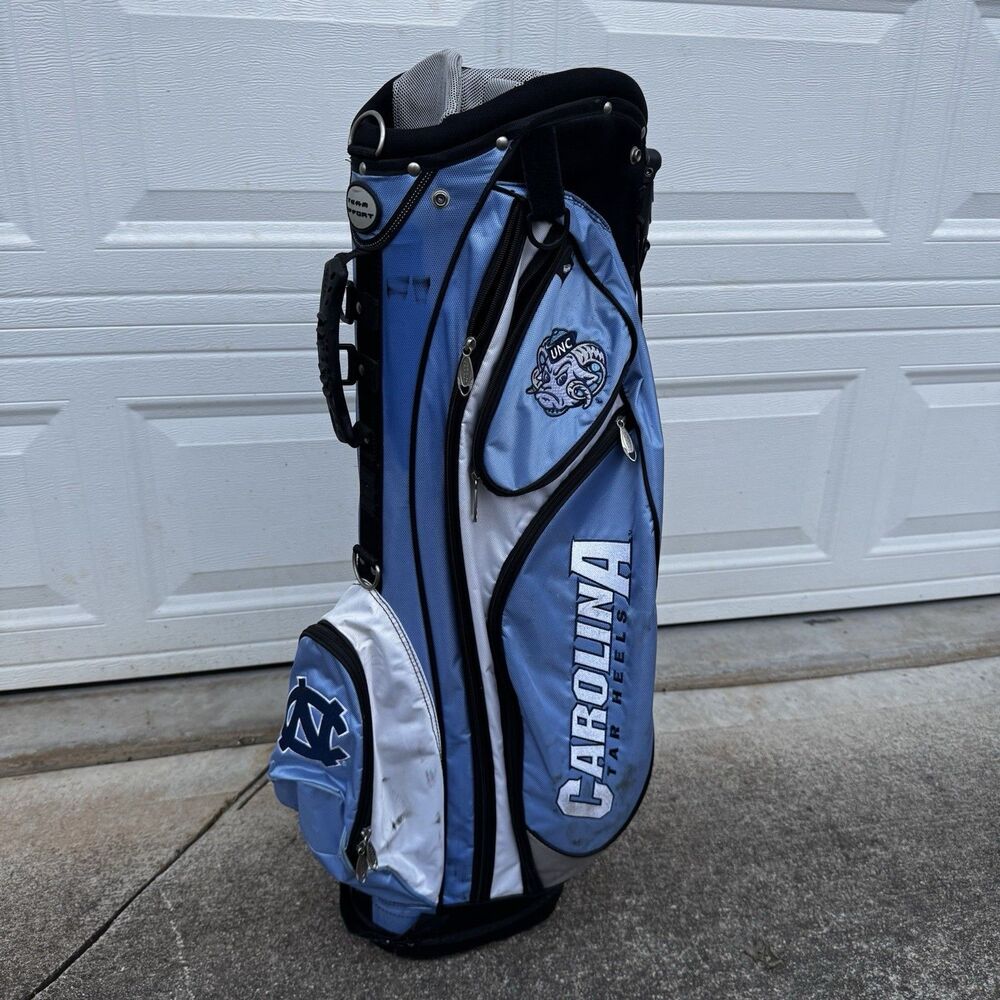 Team Effort Notre Dame Cart Bag Blue 14-Way Divide Single Strap Golf Bag
